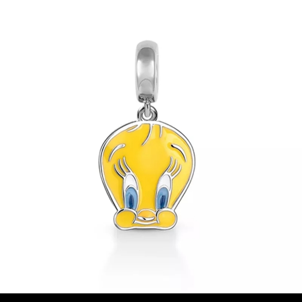 Looney Tunes Sterling silver Tweety Bird dangle charm - last one